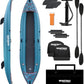 PVC Inflatable Kayak with Drop Stitch Floor, Recreational Touring Kayak with Kayak Paddle, Hand Pump and Carrying Bag, 1-2 Person
