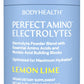 BodyHealth PerfectAmino Electrolyte Powder No Sugar, Hydration Fasting Keto Zero Sugar Electrolytes Drink Mix with Trace Minerals - Lemon Lime - 30 Servings