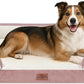 Comfort Expression Large Dog Beds Waterproof Orthopedic Foam Dog Sofa Beds Comfy Pet Bed with Washable Removable Cover & Non-Slip Bottom(Large,Pink)