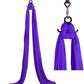 DASKING Aerial Silks Starter Kit - Durable 11Yards of Aerial Yoga Hammock with Hardware, Aerial Swing for Acrobatic Flying Yoga & All Levels (Aerial Rigging Point Up to 14ft)