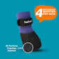 Double Dipped Thick Textured Waterproof Cotton Dog Socks | PawFlex Comfy Pawz Soft Indoor/Outdoor Pet Booties | Non-Slip Silicone Grip at Inner Wrist for No Twisting or Sliding Off| Adjustable Strap
