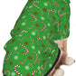 Green Candy Cane Hoodie,Christmas Cosplay Dog Clothes with Pocket and Hat Winter Clothes Sweaters Xx-Large