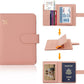Melsbrinna Rfid Passport Holder for Travel women/Men, Cute Passport Wallet Rfid Blocking Card Slots, Rfid Passport Cover/CaseTravel Wallet, Passport Book Holder (1, Pink)