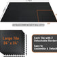 AIRHOP 0.56in Thick 96 Sq Ft Exercise Equipment Mats, 24 Tiles Upgraded Rubber Top with High Density EVA Foam, Large Interlocking Puzzle Gym Flooring for Home Gym, Heavy Weight Workout,Black
