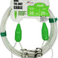 Petest 25ft Reflective Tie-Out Cable for Small Dogs Up to 35 Pounds