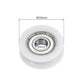 uxcell 20pcs U608ZZ Nylon Pulley U-Groove Ball Bearing 8x30x10mm U Groove Roller Wheel (GCr15) Chrome Steel Bearings, ABEC3
