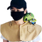 QBLEEV Parrot Anti-Scratch Shoulder Protector Hang Bird Anklet&Toys, Stand Shoulder Cape, Multi-Functional Pet Shoulder Pad Diaper Shawl for Small Medium Parakeets Cockatiels, Sun Conures(Yellow)