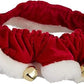 Huxley & Kent Ruff Pet Scrunchy | Santa (Extra-Small) | Festive Christmas/Holiday Neckwear for Dogs/Cats | Fun Stretchable Costume Accessory | Soft Collar with Bells