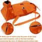 Kukaster Pet Cat’s Restraint Bag for Claw Care Nail Trimming Anti-Scratching Grooming Bag for Cats Medical Examination(Orange-s)