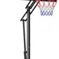 Basketball Hoop Outdoor with 45 Inch Shatterproof Backboard, Portable Basketball Goal System 4.8-10ft Height Adjustable for Kids, Youth, Adults, Backyard/Driveway/Indoor