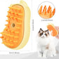 Rechargeable 3in1 Self-Cleaning Cat & Dog Deshedding Brush with 2 Gears for Long & Short Hair - Yellow