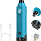 Casfuy 6-Speed Dog Nail Grinder - Newest Enhanced Pet Nail Grinder Super Quiet Rechargeable Electric Dog Nail Trimmer Painless Paws Grooming & Smoothing Tool for Large Medium Small Dogs (Bright Blue)