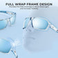 KastKing Chippewa Polarized Fishing Sunglasses, UV400 Protection Full Wrap Frame Sports Cycling Sunglasses, 1.0mm TAC Lenses