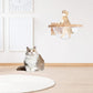Wooden Cat Hammock, Clear Space Capsule Cat Bed, Wall-Mounted Kitten Walls Shelves Kitty Beds Small Pets Beds, Cats Toy Perch House for Sleeping, Playing, Climbing and Lounging