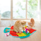 AWOOF Cat Mat, Cute Soft Catnip Mat, Cat Activity Mat Machine Washable Catnip Toys Interactive Cat Toys for Indoor Cats (Fish Shape)