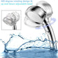 Modern 3-Setting Detachable Shower Head with 59-Inch Hose, High Pressure Water Saving, 360 Rotating Adjustable Handheld Shower Head with ON/OFF Switch and 3 Spray Modes, Chrome Finish