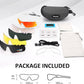 BangLong Polarized Sports Sunglasses Cycling Sun Glasses for Men Women with 5 Interchangeable Lenes for Running Baseball Golf
