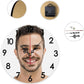 Generic Custom Clocks for Walls Personalized Clocks with Photo Text Logo Silent Non Ticking Round Decoration for Kitchen Wedding Friend Family Lover, 12x12Inch