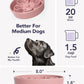 LE TAUCI Slow Feeder Dog Bowls Ceramic, 1.5 Cups Dog Food Bowl, Puppy Slow Feeder Dish for Fast Eaters,Pink Bloom
