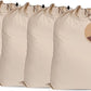 LFH Home Large Premium 100% Cotton Canvas Laundry Bag with Drawstring and Handles Heavy Duty, Multi-Use, and Washable for Home, Travel, College or Storage 28x36 (Pack of 4)-Natural