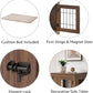 unipaws 25.5 Inch Furniture Style Dog Crate for Small Dogs, Cats, Min Pigs, Rabbit, Indoor Aesthetic Puppy Kennel, Modern Decorative Wood Wire Cage, Pretty Cute End Side Table Nightstand, Walnut