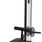 LAT All-in-one Machine with High and Low Pulley Station, LAT PullDown and LAT Row Cable Machine, LAT Tower with Adjustable Leg Support for Home Gym Total Body Training