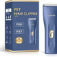 Dog Cat Home Hair Waterproof Clipper Portable Electric USB Rechargeable Pet Grooming Tools Low Noise Shaver Cordless Trimmer for Small and Large Pets