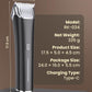 oneisall Horse Clippers,Low Noise Horse Trimmer Shaver Kit for Matted Long Hair,2 Speed Cordless Grooming Clippers for Horse