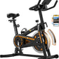 OWLSKY Exercise Bike with APP, Magnetic Resistance Indoor Cycling Bike, 300 lbs Capacity Quiet Stationary Bike for Home Gym Cardio Workout, Adjustable Seat & Tablet Holder