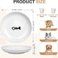 TRUVIC 4 Pack Ceramic Cat Food Bowls, 5.9 Inch Ceramic Cat Dishes Set for Indoor Cats and Small Dogs, Anti Whisker Fatigue Kitten Bowls, Wide Shallow Kitten Plates for Food and Water (Fishbone)
