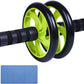 AB Wheel Roller, Exercise Abdominal Fitness Wheel, Work-out Strength-Training Roller, 11"W