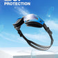 ZIONOR G1 Lite Swim Goggles with Swim Cap Comfortable Anti-fog Swimming Goggles Cap Set for Adult Men Women