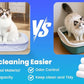 60 Pack Large Cat Litter Bags - 3MIL Extra Thick Leakproof Litter Box Liners, 31"x18" Heavy Duty Drawstring Cat Litter Liners for Automatic Litter Box, Odor Control Disposable Kitty Litter Bags 6 Roll