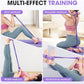 21 Fitness Resistance Bands-4 Tube Pedal Ankle Puller, Elastic Yoga Pedal Puller Resistance Band, Stretching Bands for Arm and Leg Workouts Abdomen, AB Training Auxiliary Device for Women Men