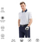 Men's Golf Polo Shirts Short Sleeve Striped Performance Moisture Wicking Dry Fit Golf Shirts for Men