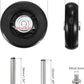 uxcell Replacement Luggage Wheels 60x18mm Suitcase Wheel Repair Kits Include 2 PU Bearing Wheels & Washers, Wrenches & Axle Screw for Trolley Bag, Inline Skate and Caster Board
