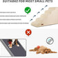 5-Step Dog Stairs and Ramp for High Bed,Non-Slip Sturdy Pet Steps for Small Dogs and Cats,22.2" H,Beige