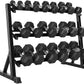 550LB 450LB 350LB Dumbbell Set with Rack Rubber Hex Weights for Home Gym Durable Construction Convenient Storage Space Saving Design Complete Weight Set Barbell Coated for Exercise Training