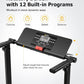 UREVO Treadmill with Desk Workstation, Walking Pad Treadmills for Home Office, Under Desk Compact Design Treadmill with HIIT Programs, Remote Control, LED Display