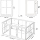 Clear Acrylic Dog Playpen with Door, for Puppy Cat Rabbit Transparent Pet Pen, Dog Playpen Indoor, Dog Fence, Easy Assemble & Cleaning Dog Pen for Small & Medium Dogs (23.6“ Height, 10PCS)