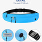 WATERFLY Running Belt Fanny Pack: Runner Marathon Jogging Waist Pack Sport Workout Exercise Fitness Phone Holder Belt for Men Women Jogger Slim Waistband