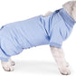 LIANZIMAU Cat Surgical Recovery Suit Professional for Male Female Dog Abdominal Wounds Cone E-Collar Alternative Anti-Licking Pet Surgical Recovery Pajama Suit Soft Fabric Onesie for Cats