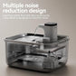 Stainless Steel Cat Water Fountain Wireless for Cats Indoor, Automatic Metal Dog Water Dispenser,Cordless Battery Operated Pet Drinking Fountain,Rechargeable Waterer with Motion Sensor 123oz, Gray