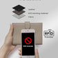 RFID Passport Holder Travel Wallet for Women, Leather Passport Cover Wallet with Card Holders SIM Slots,Zippered Coins Pocket and Cash Slot Slim Compact Travel Wallet (Eephant Grey)