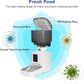 2.4G WiFi Automatic Cat Feeder, 4L Food Dispenser with 10s Voice Recorder, Pet Feeder up to 10 Meals per Day, Timed Cat Feeder with Dry Food Sealed Ring (White, 4L-WiFi)
