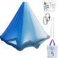 F.Life Aerial Yoga Hammock kit- Yoga Swing Multicolor 5 yards-Flying Yoga Include Daisy Chain,Carabiner and Pose Guide
