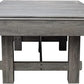 Hathaway Logan 7-ft Pool Table Combo Set with Benches - Rustic Gray with Blue Felt, Barnwood