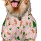 Christmas Gingerbread Men Hoodie,Christmas Cosplay Dog Clothes with Pocket and Hat Winter Clothes Sweaters XXX-Large