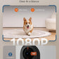 WOPET Automatic Cat Feeder with Camera for Two Cats, 6L Automatic Dog Feeder with HD Video and Night Vision, 5G/2.4G WiFi Pet Feeder for Cats & Dogs, SD Card Storage & 2-Way Audio