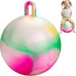 INPODAK Hopper Ball 22 Inch Bouncy Ball with Handle for Kids, Hippity Hop Jumping Bounce Hopping Toy for Boys Girls Ages 7-12 with Pump and Gift Box Great Gift for Birthday Holiday (Pink)